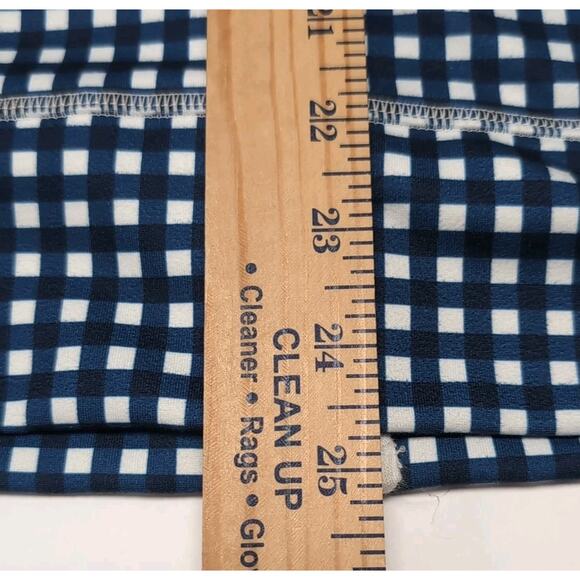 T by Talbots Full Zip Jacket Womens XL Navy White Check Activewear Pockets UPF - Picture 12 of 12